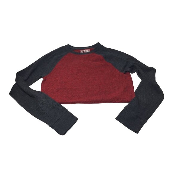 Mens Urban Pipeline Size Medium Long Sleeved Red/Gray Shirt - Picture 3 of 6